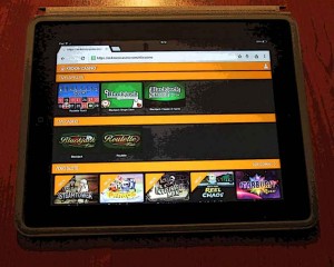 spelen met tablet bij Kroon Casino